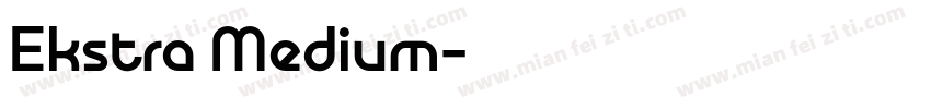 Ekstra Medium字体转换